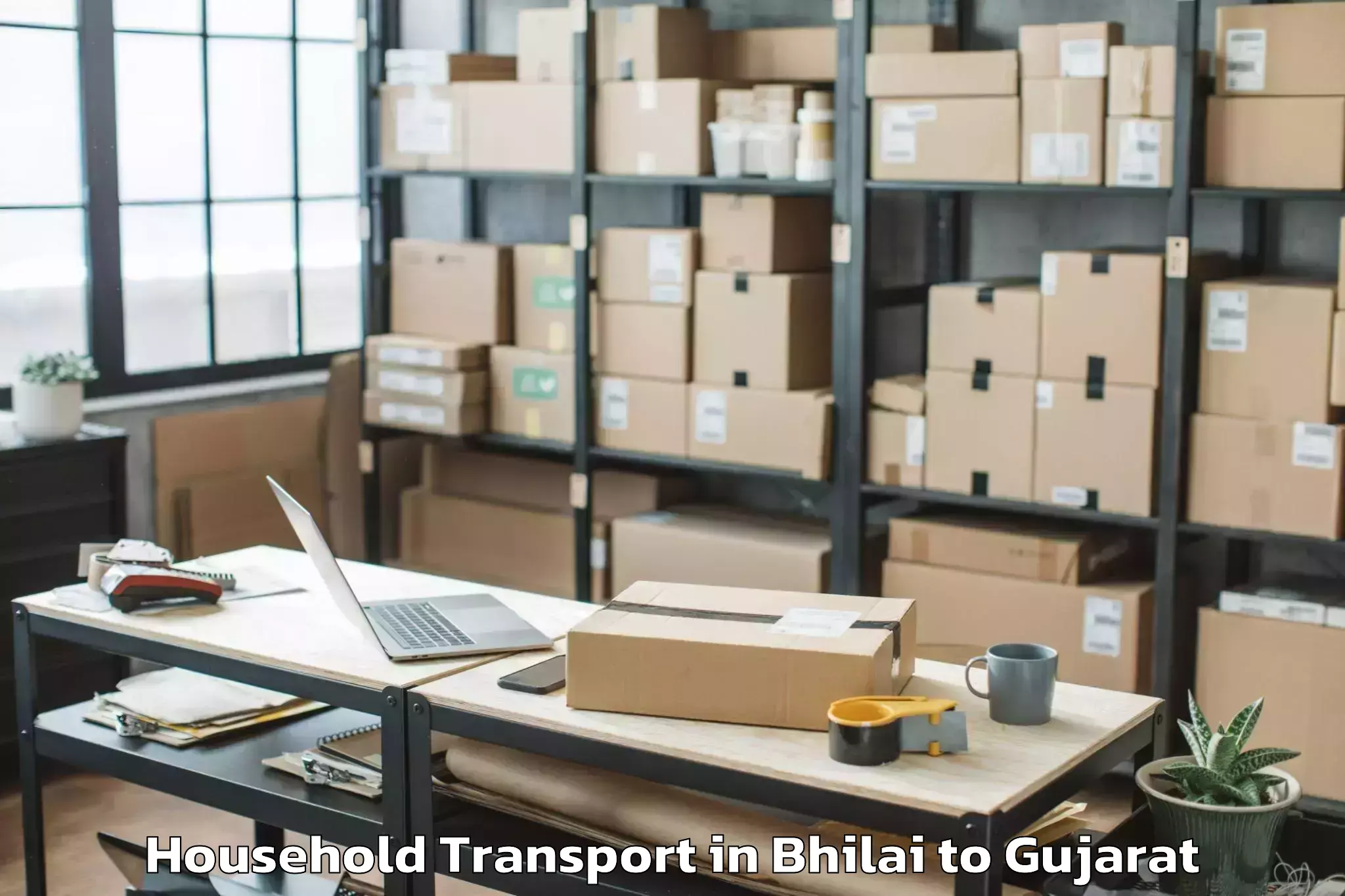 Hassle-Free Bhilai to Bagasra Household Transport